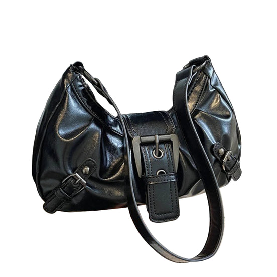 Velora skuldertaske til kvinder – retro hobo-taske i PU-læder