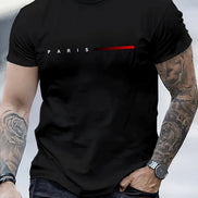 Lorvian T-shirt herre kortærmet bomuld rund hals print