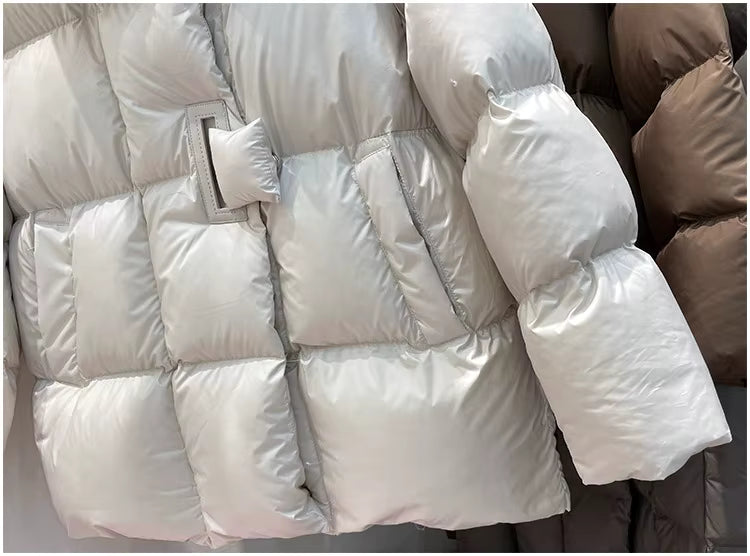 Norvia dunjakke – let vatteret vinterjakke med hætte