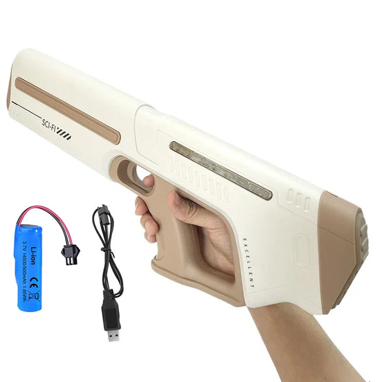 HydroBlast elektryczny pistolet na wodę – ładowalny wodny pistolet do zabawy na zewnątrz