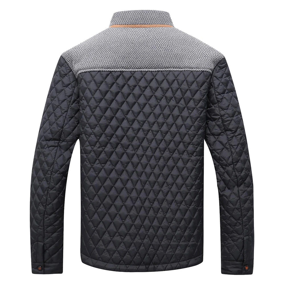 Herrejakke i Polyester med Lynlås