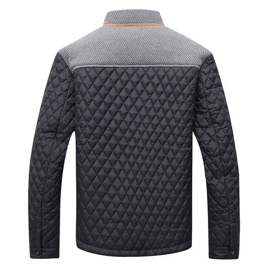 Herrejakke i Polyester med Lynlås