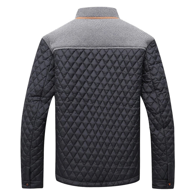 Herrejakke i Polyester med Lynlås