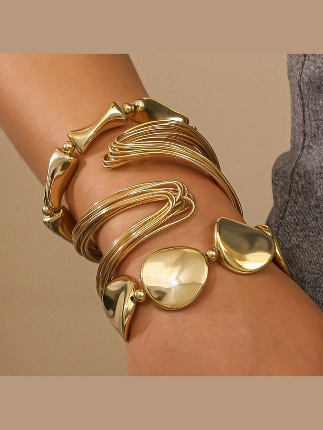Seralyn sada náramků – 3 otevřené náramky se stočeným designem