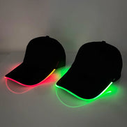 GlowPeak LED kasket – baseballkasket med LED-lys