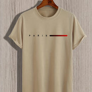 Lorvian T-shirt herre kortærmet bomuld rund hals print