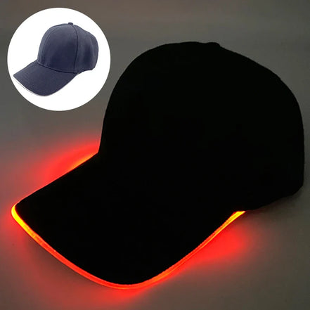 GlowPeak LED kasket – baseballkasket med LED-lys