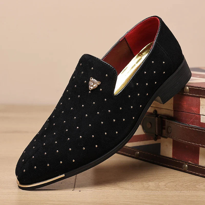 Zanvero herreloafer med slip-on og spids tå