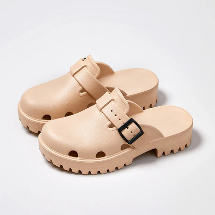 Larevia Dame Plateau-Sandaler med Justerbar Spænde