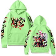 Sorina hættetrøje – unisex sweatshirt med grafisk motiv