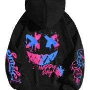Smiley hættetrøje – unisex hoodie i afslappet pasform
