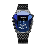 Ravion Steel Quartz Watch – Vandafvisende herreur med rustfri stålkæde