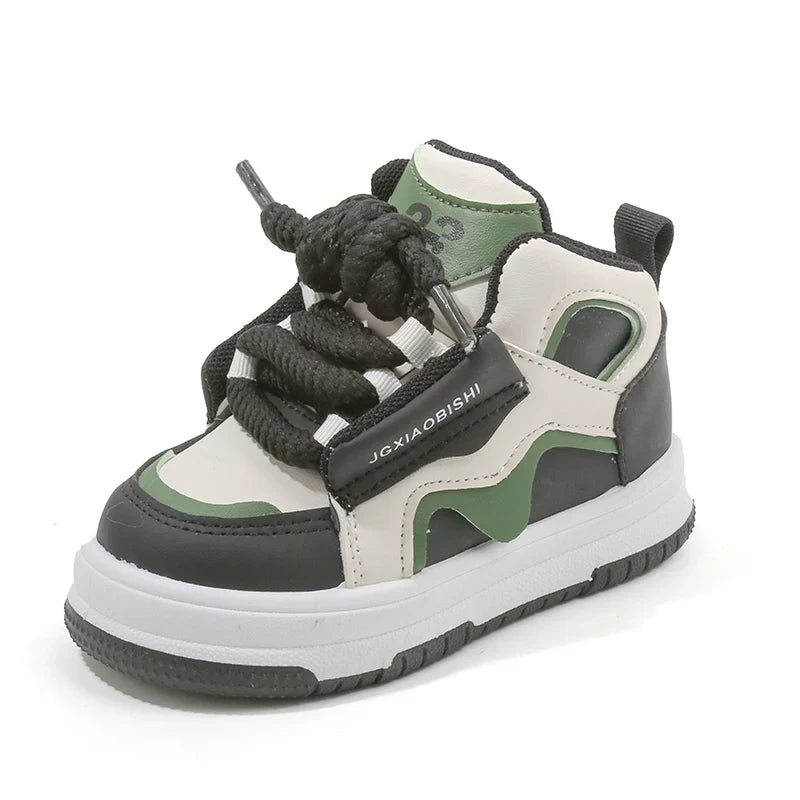 Nordivo børne high-top sneakers med ankelskaft og snørelukning