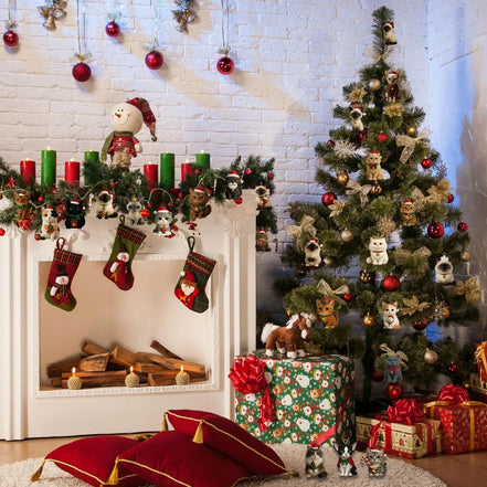 Macskás adventi naptár 24 ablakkal és karácsonyi motívummal – Felinora