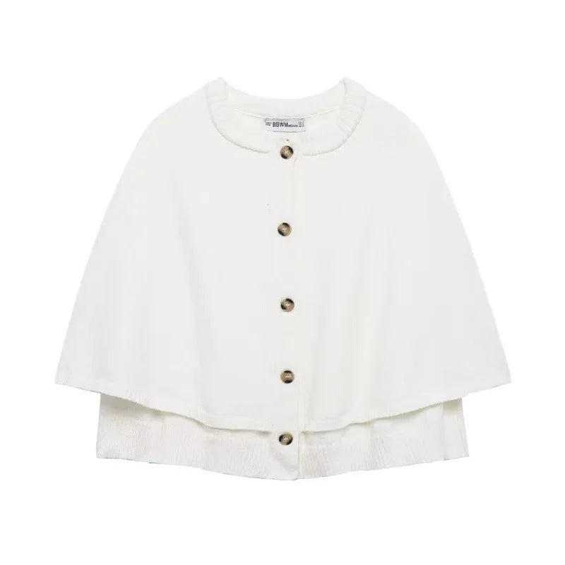 Luvora Strikjakke – Kort rundhalset damejakke