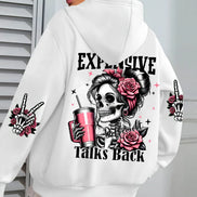 Expensive Talks hættetrøje – unisex sweatshirt med tryk