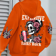 Expensive Talks hættetrøje – unisex sweatshirt med tryk