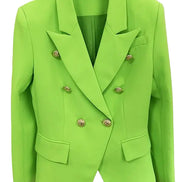 Camille Slimfit Blazer – Klassisk dobbeltradet dameblazer