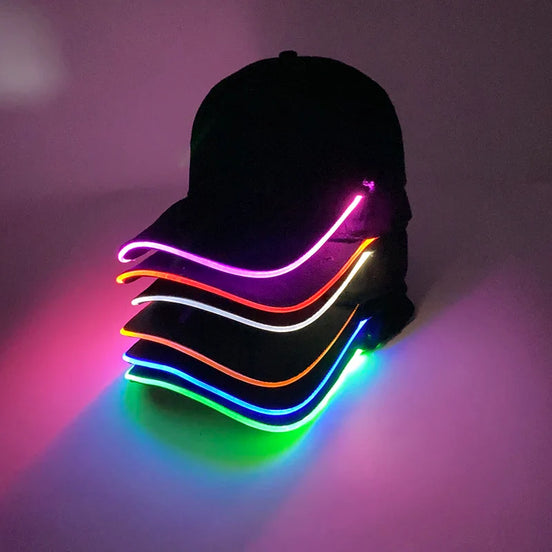 GlowPeak LED kšiltovka – baseballová kšiltovka s LED světly