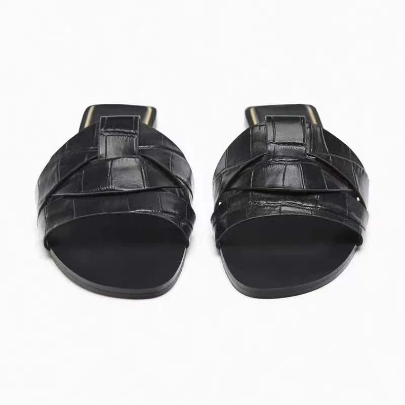 Lunessa dámské sandály – slip-on sandály s mašlí