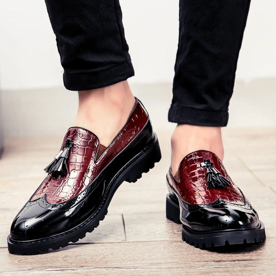 Varento férfi cipő slip-on kerek orral és gumitalppal