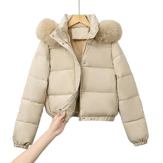 Amara Kort Vinterjakke med Hætte