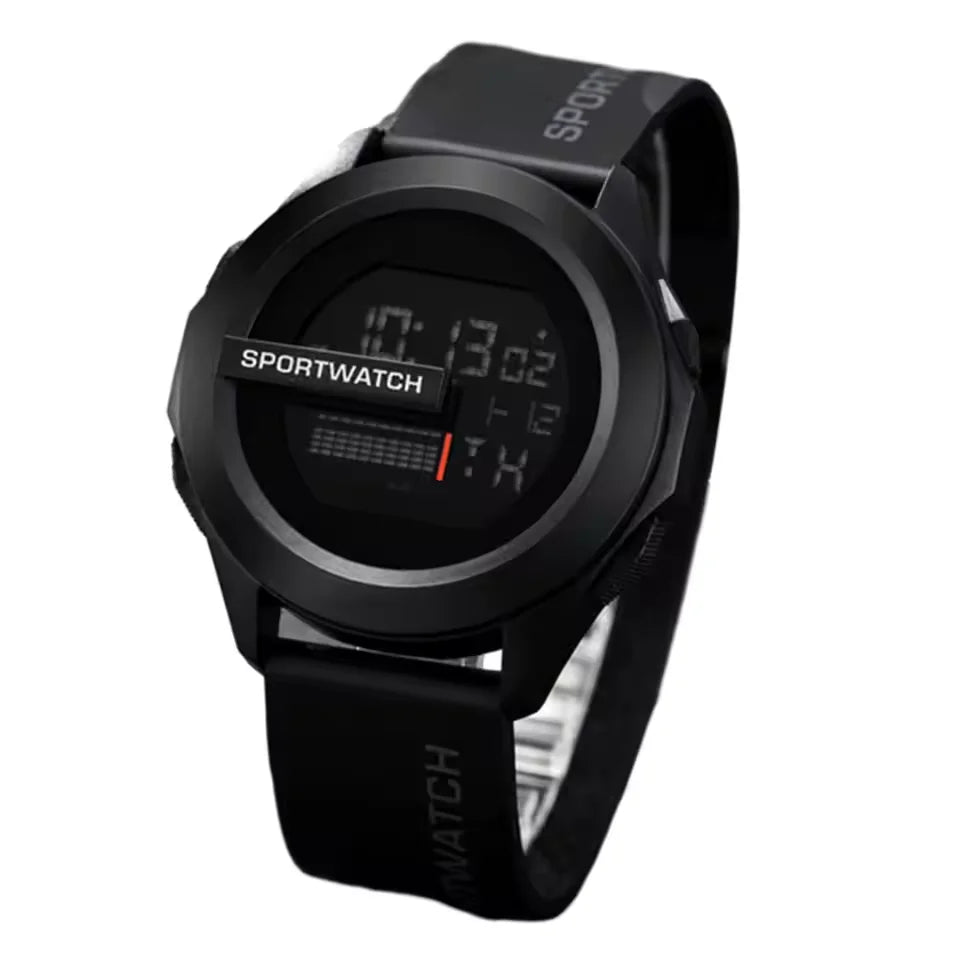 Velcronix Sport LED armbåndsur med digital visning og silikonerem