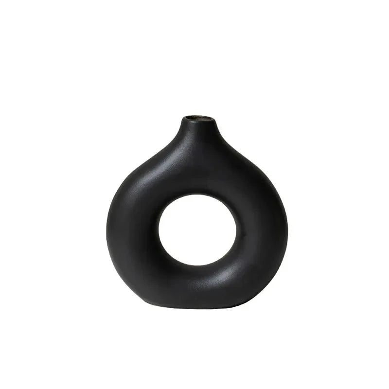 Lomira Dekovase med Rund Donutform og Åben Midte