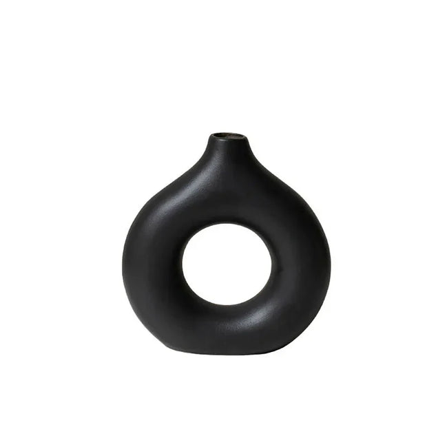 Lomira Dekovase med Rund Donutform og Åben Midte
