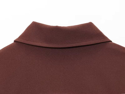 Cropped jakke med lynlås og korte ærmer – Veloria