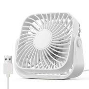 Wentylator biurkowy USB z regulacją 360° i 3 prędkościami – AeroSphere