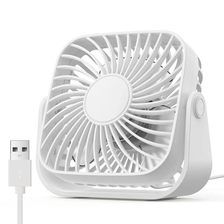 Wentylator biurkowy USB z regulacją 360° i 3 prędkościami – AeroSphere
