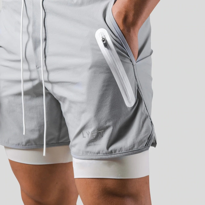 Axton 2-i-1 sportsshorts – let design med inderlag
