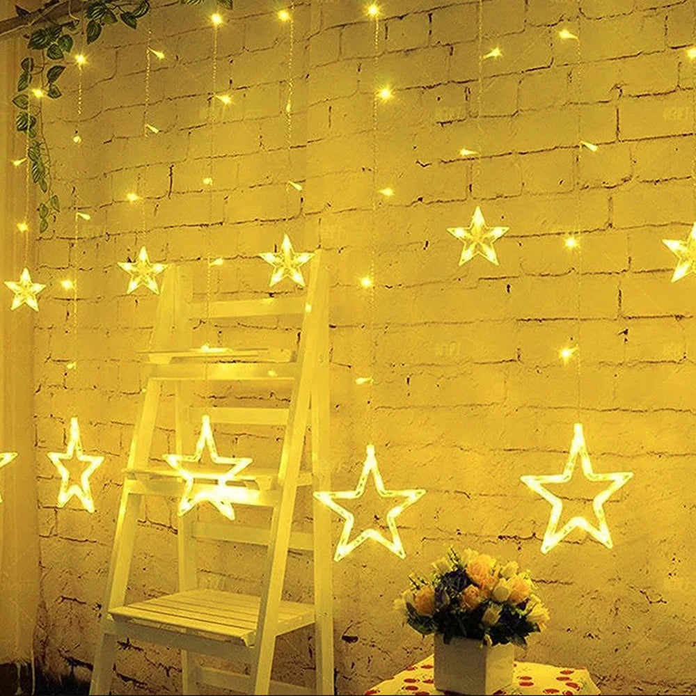 LED světelný závěs s hvězdami a 8 režimy svícení – Stellavyn