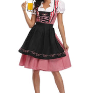 Dirndlové šaty so šnurovacím živôtikom a zladenou zásterou na Oktoberfest – Evelora