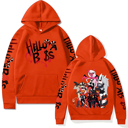Sorina hættetrøje – unisex sweatshirt med grafisk motiv