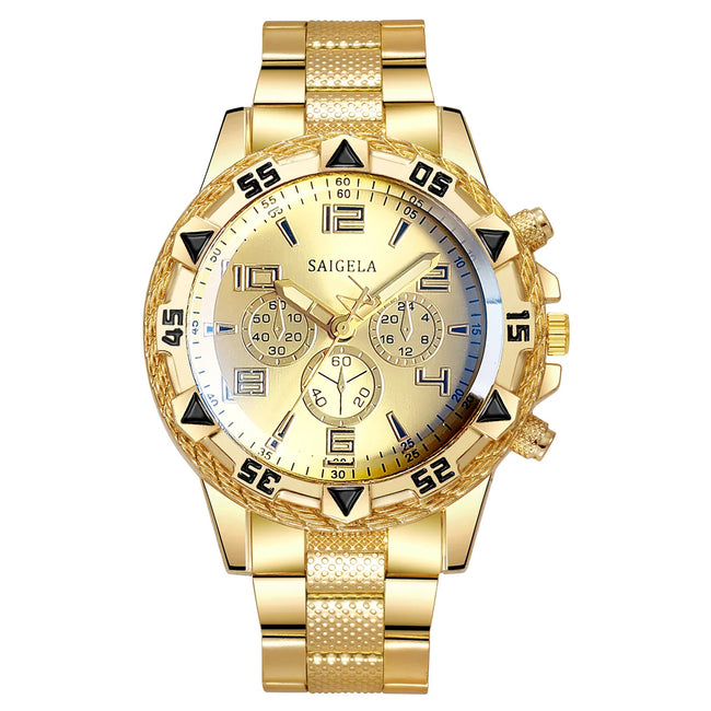 Norvex Chrono armbåndsur i rustfrit stål med analog visning