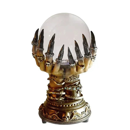 Mystara bordlampe med krystalkugle-design
