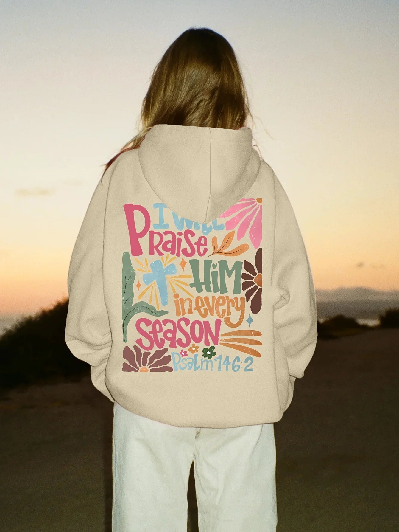 Sunbeam Hoodie – Oversized Unisex med Backprint
