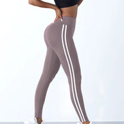 Almara Sømløse Leggings – Høj Talje med Struktureret Design