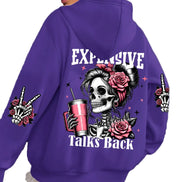 Expensive Talks hættetrøje – unisex sweatshirt med tryk
