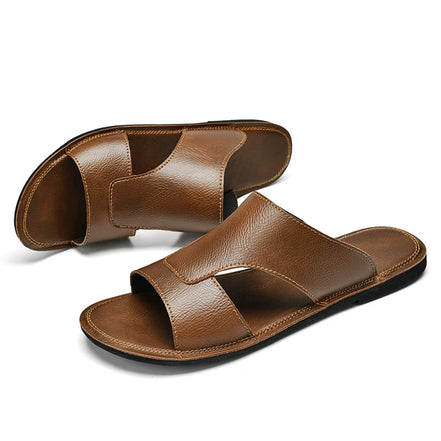 Solviro sandaler herre sommer flad sål slip-on design