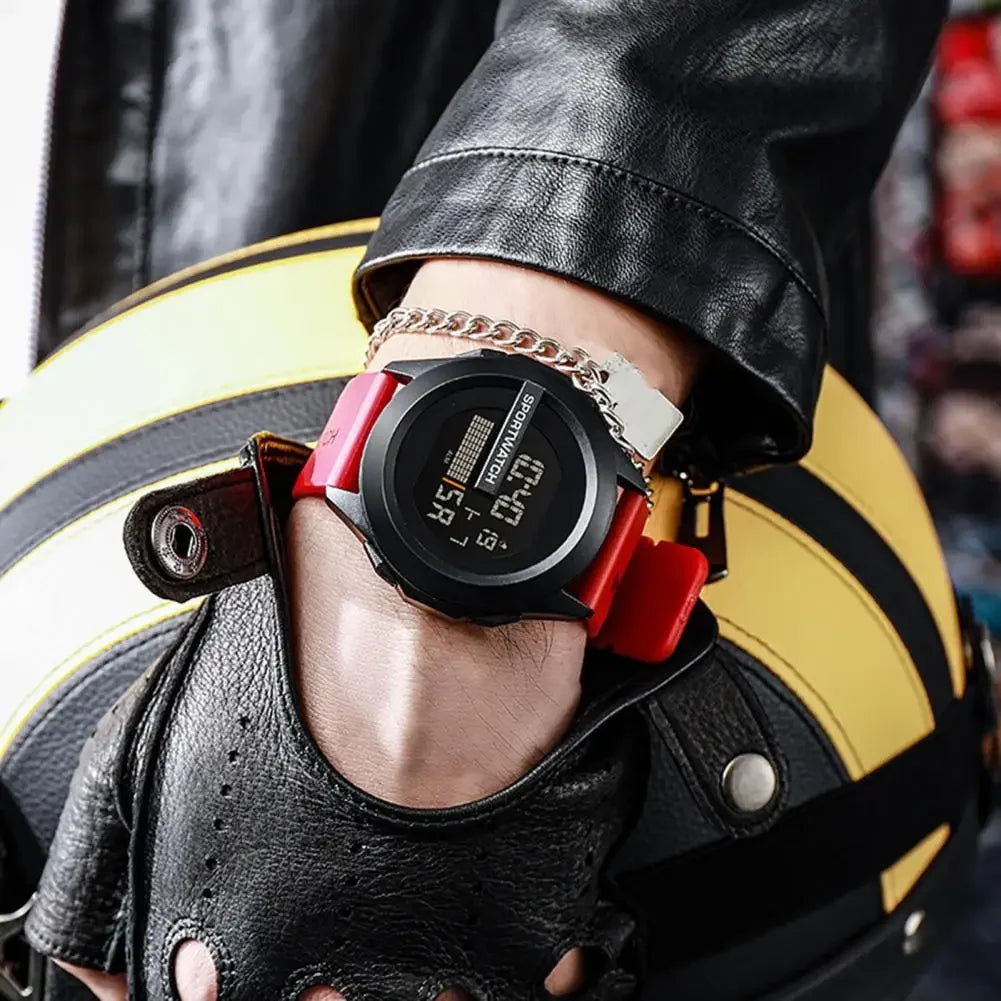 Velcronix Sport LED armbåndsur med digital visning og silikonerem