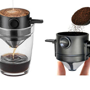 FoldBrew RVS Kaffefilter – Sammenklappelig Håndfilter i Rustfrit Stål