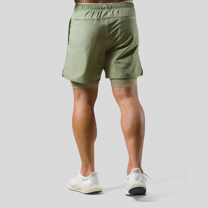 Axton 2-i-1 sportsshorts – let design med inderlag