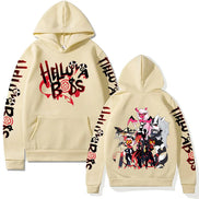 Sorina hættetrøje – unisex sweatshirt med grafisk motiv