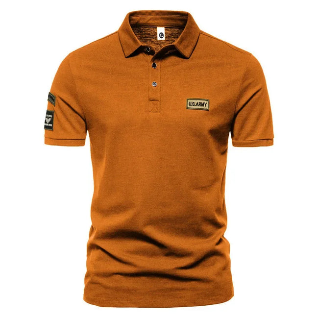 Zenviro Polo herre kortærmet polyester med knaplukning ensfarvet