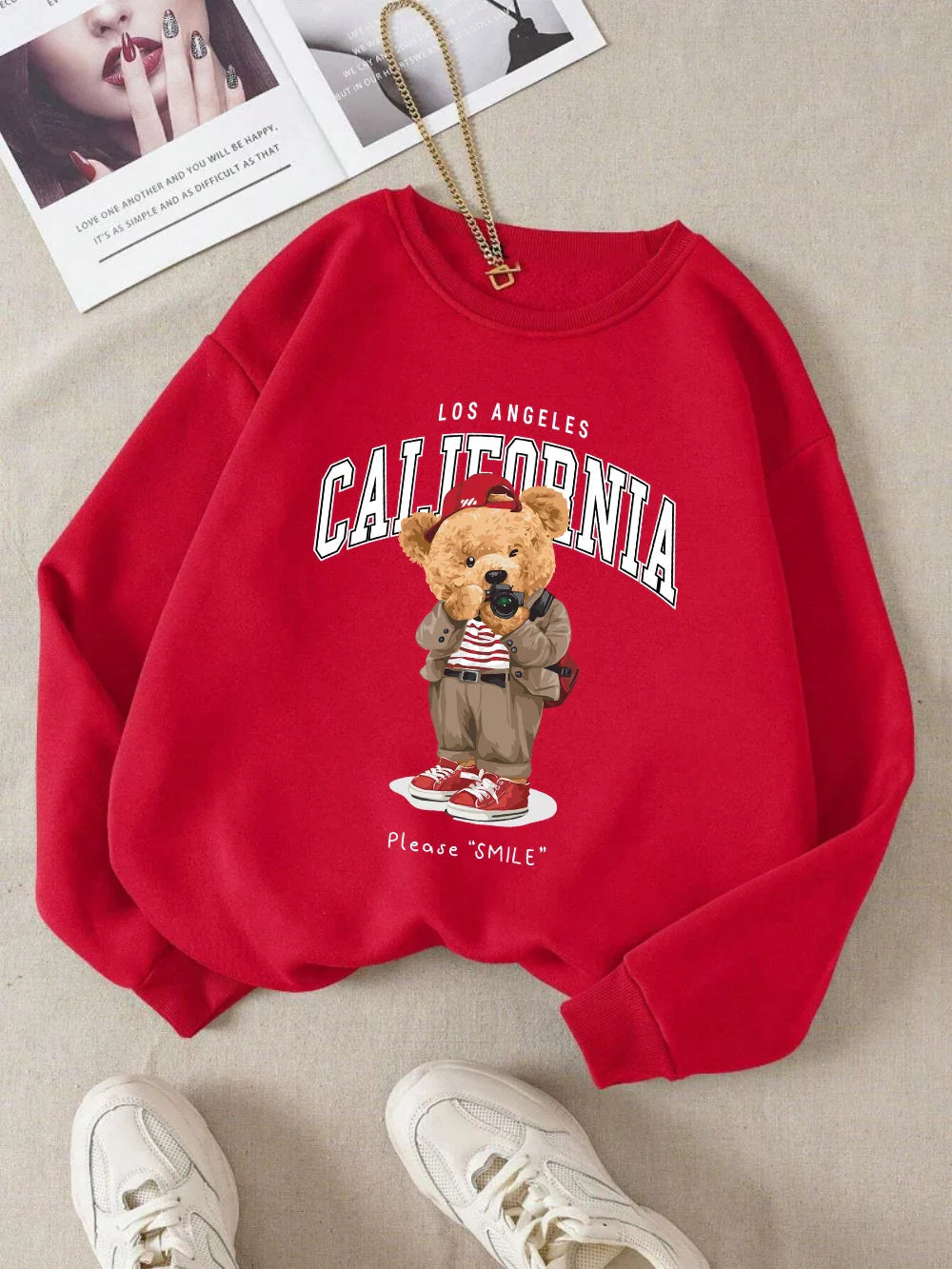 CaliBear Sweater – Oversized Unisex