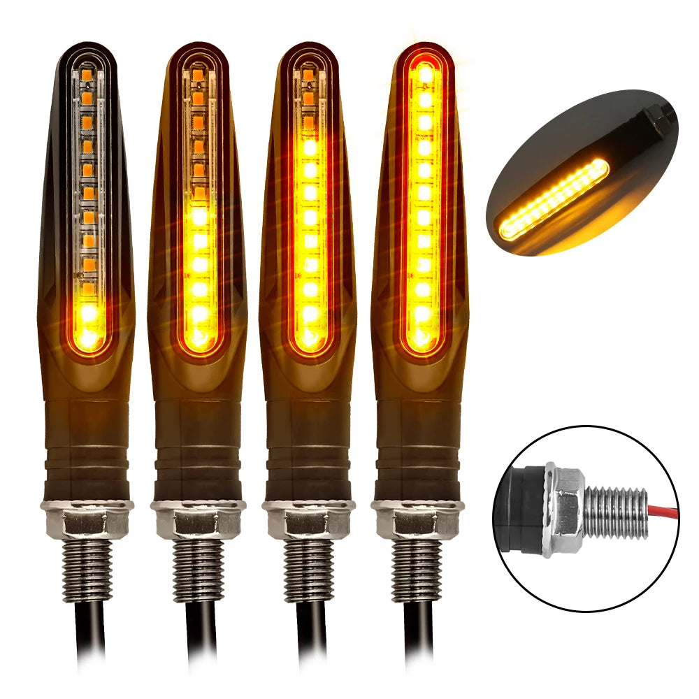 Lumirex LED blinklys motorcykel 12V fleksibel indikatorlys