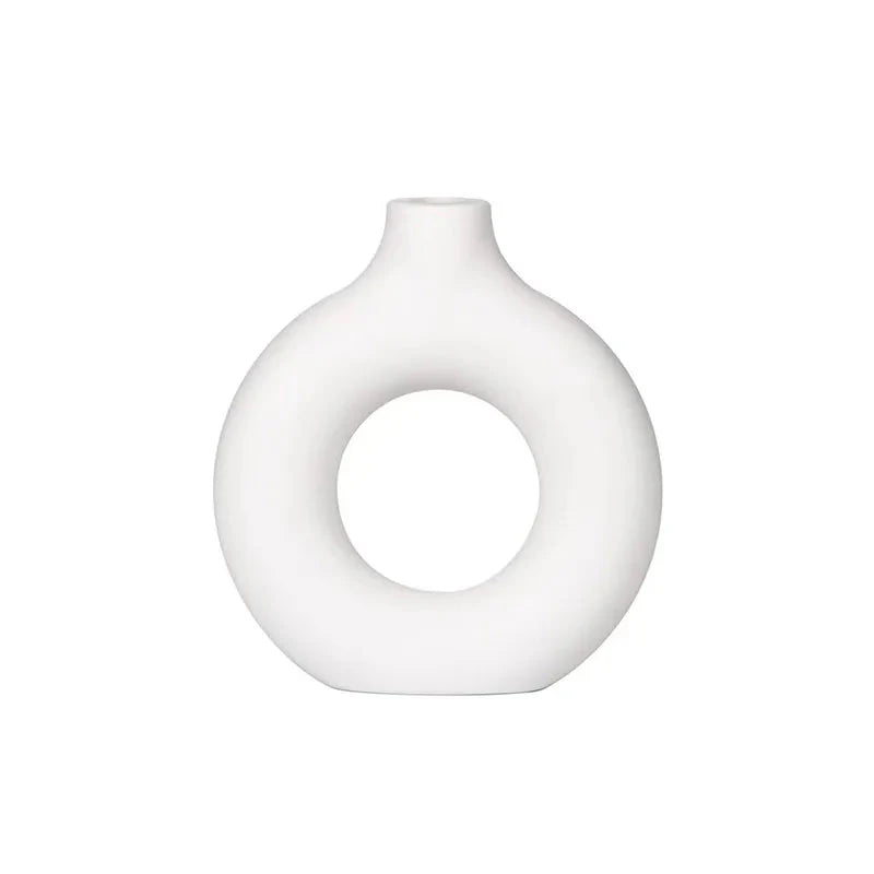 Lomira Dekovase med Rund Donutform og Åben Midte